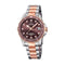 JAGUARJaguar Women's Swiss Quartz Diver Watch - Model J871/2, Two - Tone Stainless Steel, Brown DialWATCHESEcecile