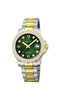 JAGUARJaguar Executive J893/3 Ladies Diver Watch - Two - Tone Stainless Steel, Green DialWATCHESEcecile
