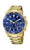 JAGUARJaguar Men's Swiss Hybrid Watch - Model J899/2, Gold - Tone Stainless Steel, Blue Dial, Smart FeaturesWATCHESEcecile