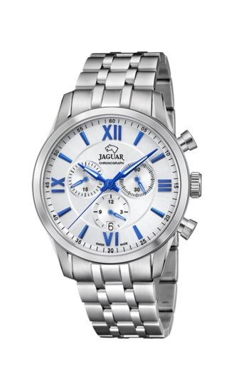 JAGUARJaguar J963/1 Men's Chronograph Watch - Silver Dial, Stainless Steel BraceletWATCHESEcecile