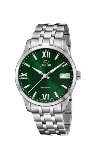 JAGUARJaguar J964/3 Men's Watch - Green Dial, Stainless Steel BraceletWATCHESEcecile