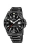 JAGUARJaguar Executive J989/1 Men's Diver Watch – Black PVD Stainless Steel Case, Black Dial, Black Stainless Steel BraceletWATCHESEcecile