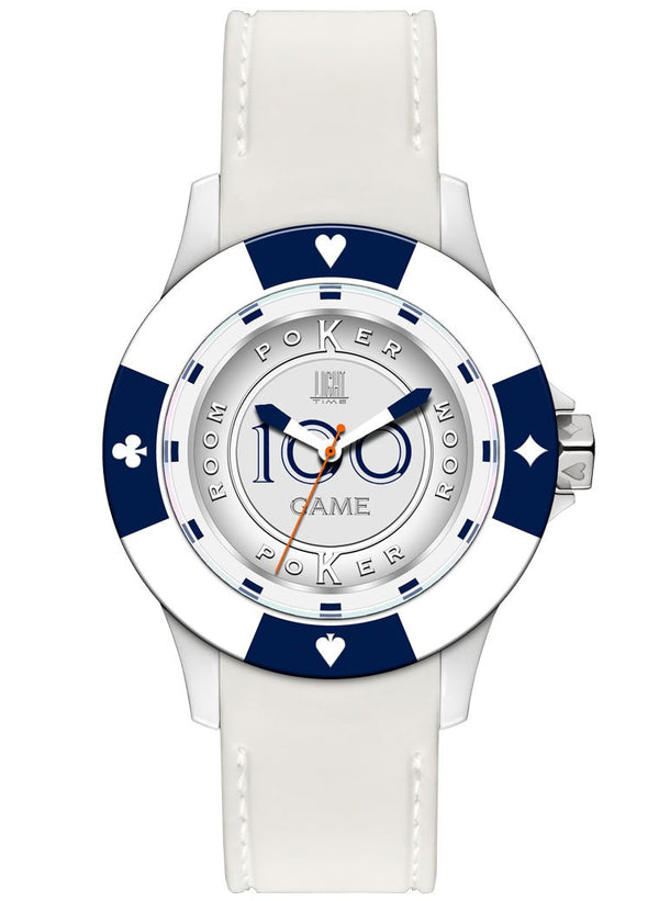 LIGHT TIMELight Time Mod. Poker - White / BlueWATCHESEcecile