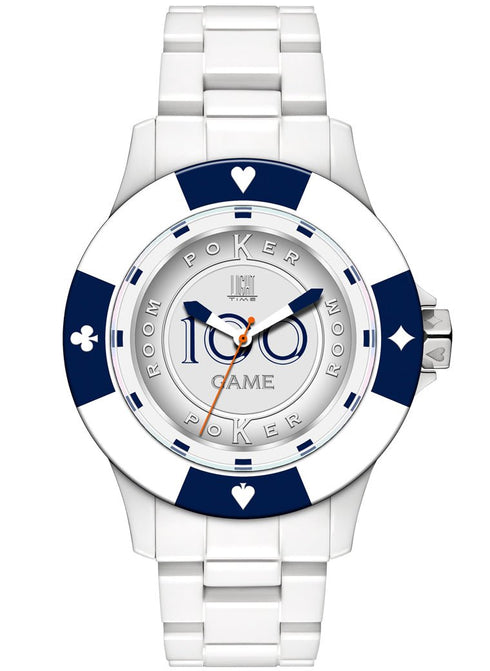 LIGHT TIMELight Time Mod. Poker - White / BlueWATCHESEcecile
