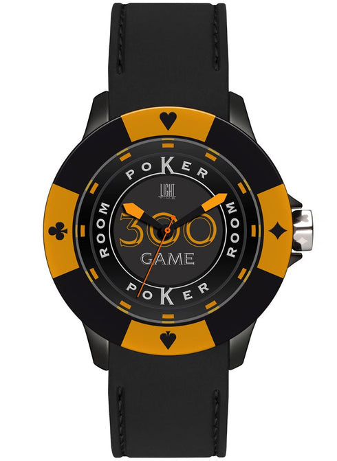 LIGHT TIMELight Time Mod. Poker - Black / OrangeWATCHESEcecile