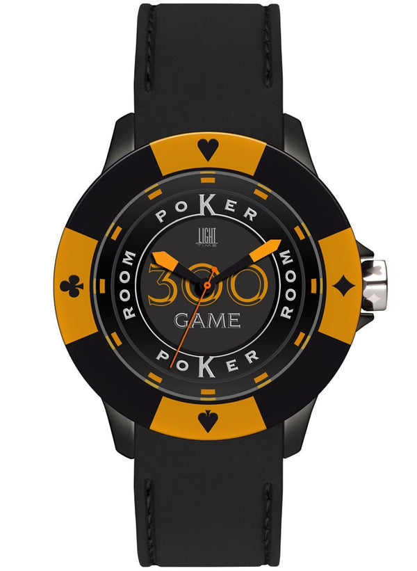 LIGHT TIMELight Time Mod. Poker - Black / OrangeWATCHESEcecile