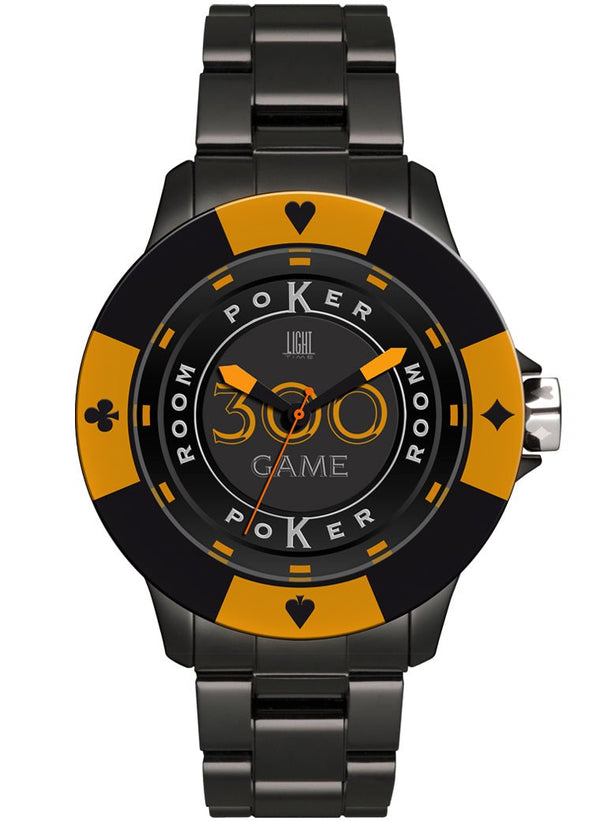 LIGHT TIMELight Time Mod. Poker - Black / OrangeWATCHESEcecile