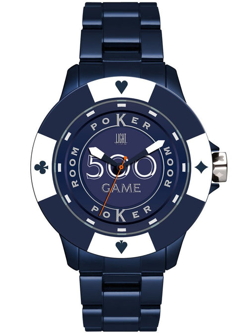 LIGHT TIMELight Time Mod. Poker - Blue / WhiteWATCHESEcecile