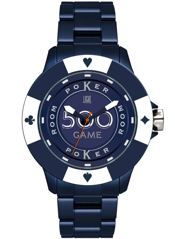 LIGHT TIMELight Time Mod. Poker - Blue / WhiteWATCHESEcecile