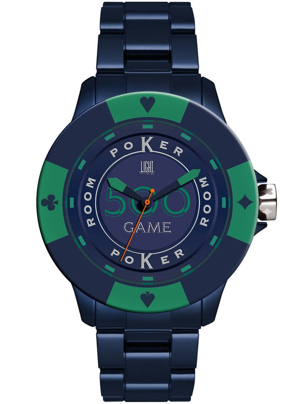 LIGHT TIMELight Time Mod. Poker - Blue / GreenWATCHESEcecile