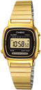 CASIO & VINTAGECasio Vintage LA670WEGA - 1EF Women's Watch - Gold Dial, Stainless Steel BraceletWATCHESEcecile