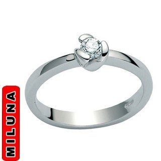 MILUNAMiluna LID1322 - D5 Women's 18K White Gold Solitaire Diamond RingJEWELRYEcecile