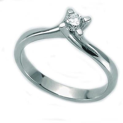 MILUNAMiluna LID1335 - D9SX Women's 18K White Gold Solitaire Diamond RingJEWELRYEcecile