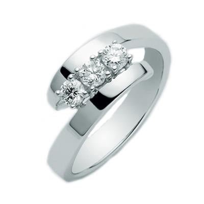 MILUNAMiluna LID1626 Women's Solitaire Ring - 18K White Gold with 0.05ct DiamondJEWELRYEcecile