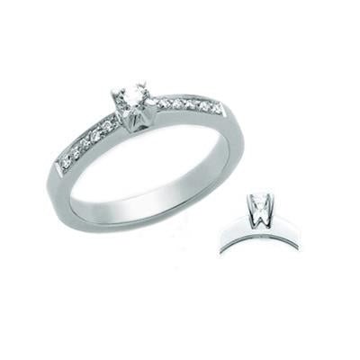 MILUNAMiluna LID1688 - D40 Women's 18K White Gold Solitaire Diamond RingJEWELRYEcecile