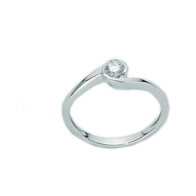 MILUNAMiluna LID2296_004 Women's 18K White Gold Solitaire Diamond RingJEWELRYEcecile
