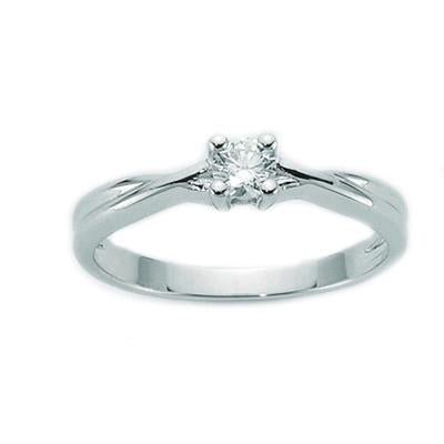 MILUNAMiluna LID2307_010X Women's 9K White Gold Solitaire Diamond RingJEWELRYEcecile