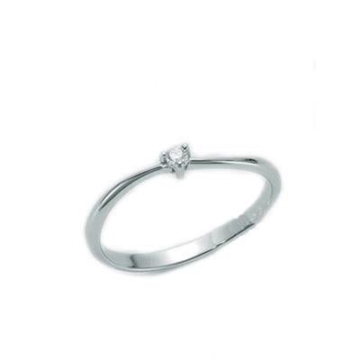 MILUNAMiluna LID2391 - D05 Women's 18K White Gold Solitaire Diamond RingJEWELRYEcecile