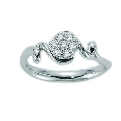 MILUNAMiluna LID2464 Women's White Gold Solitaire Diamond RingJEWELRYEcecile