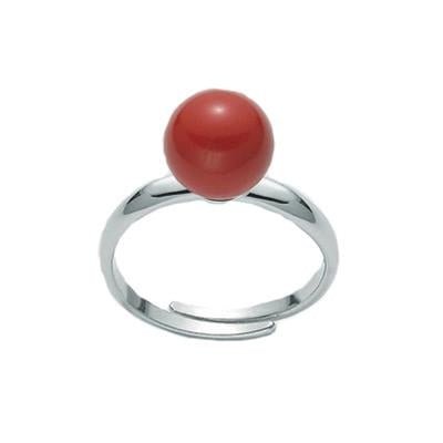 MILUNAMiluna LID3310 Women's Ring - 925 Silver with 9mm Coral AggregateJEWELRYEcecile