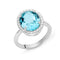MILUNAMiluna LID3465M16 Women's Ring – 925 Sterling Silver, 10x12mm Oval Natural Sky Blue Topaz (5.82 ct), Made in ItalyJEWELRYEcecile