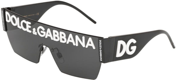 DOLCE & GABBANADolce & Gabbana DG2233 01/87 Unisex Sunglasses - Black Frame, Grey LensesEYEWEAREcecile