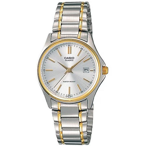 CASIO & VINTAGECasio LTP - 1183G - 7ADF Women's Two - Tone Stainless Steel Watch – Silver DialWATCHESEcecile