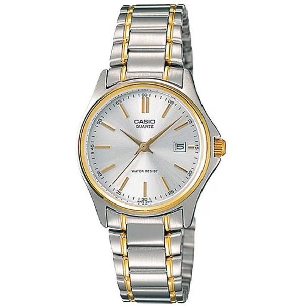 CASIO & VINTAGECasio LTP - 1183G - 7ADF Women's Two - Tone Stainless Steel Watch – Silver DialWATCHESEcecile