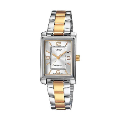 CASIO & VINTAGECasio LTP - 1234PSG - 7AEG Women's Two - Tone Stainless Steel Watch – Silver DialWATCHESEcecile