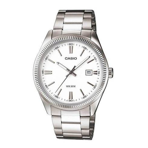 CASIO & VINTAGECasio LTP - 1302D - 7A1VDF Women's Watch - White Dial, Stainless Steel BraceletWATCHESEcecile