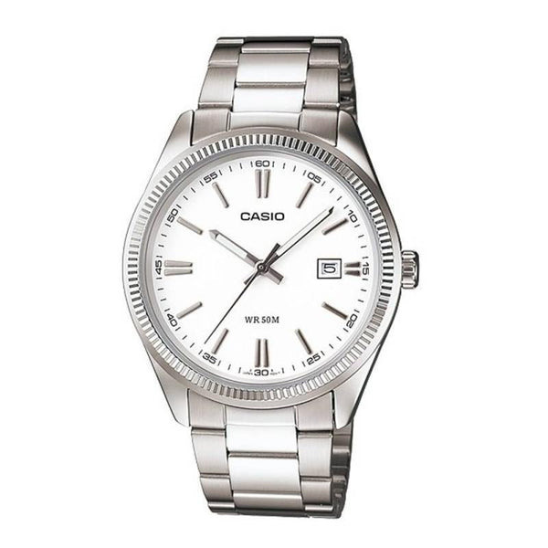 CASIO & VINTAGECasio LTP - 1302D - 7A1VDF Women's Watch - White Dial, Stainless Steel BraceletWATCHESEcecile