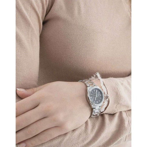 CASIO & VINTAGECasio LTP - 1302PD - 1A1VEG Women's Watch - Black Dial, Stainless Steel BraceletWATCHESEcecile