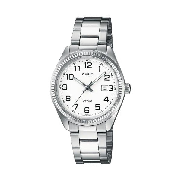 CASIO & VINTAGECasio LTP - 1302PD - 7BVEG Women's Watch - White Dial, Stainless Steel BraceletWATCHESEcecile
