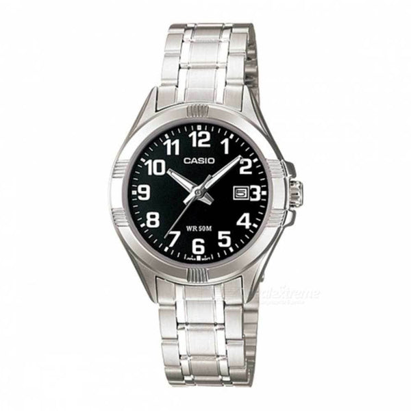 CASIO & VINTAGECasio LTP - 1308D - 1BVDF Women's Stainless Steel Watch – Black DialWATCHESEcecile