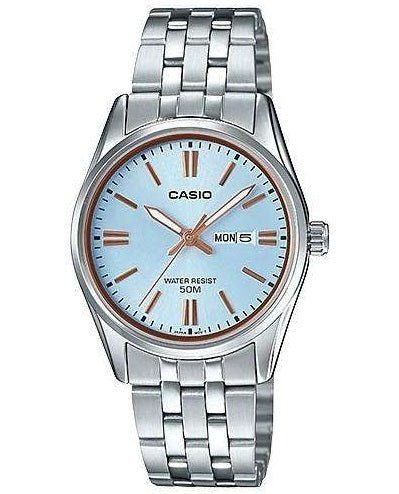 CASIO & VINTAGECasio LTP - 1335D - 2AVDF Women's Watch - Blue Dial, Stainless Steel BraceletWATCHESEcecile