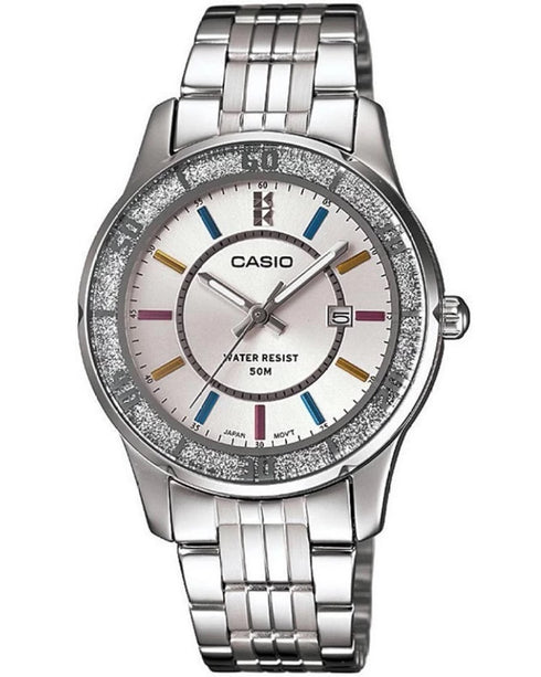CASIO & VINTAGECasio LTP - 1358D - 7AVDF Women's Watch - Silver Dial, Stainless Steel BraceletWATCHESEcecile