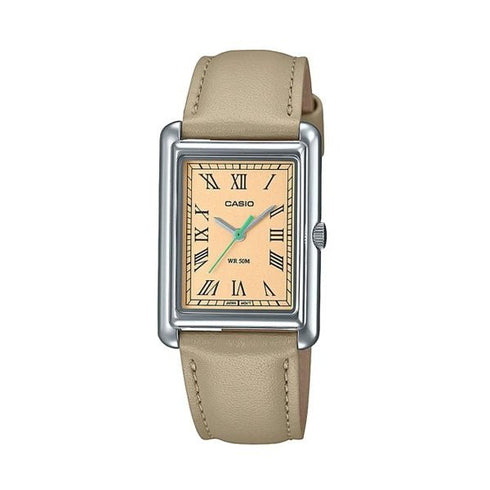 CASIO & VINTAGECasio LTP - B165L - 5BVEF Women's Watch - Salmon Dial, Leather StrapWATCHESEcecile