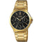 CASIO & VINTAGECasio LTP - V300G - 1AUDF Women's Watch - Black Dial, Gold - Tone Stainless Steel BraceletWATCHESEcecile