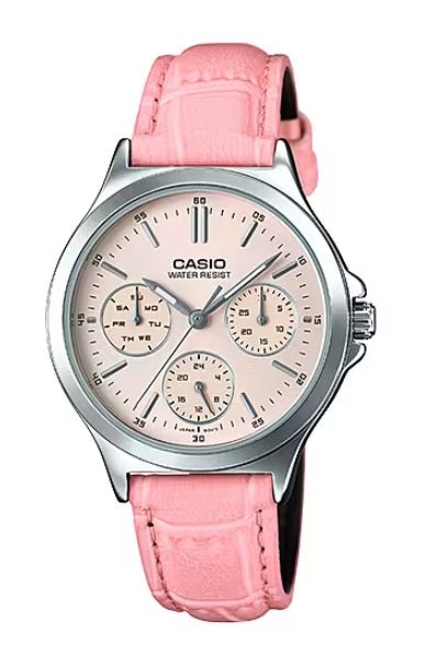 CASIO & VINTAGECasio Collection Mod. Lady Casio LTP - V300L - 4AUDF Women's Watch - Pink Dial, Pink Leather StrapWATCHESEcecile