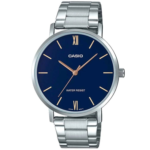 CASIO & VINTAGECasio LTP - VT01D - 2BUDF Women's Stainless Steel Watch – Blue DialWATCHESEcecile