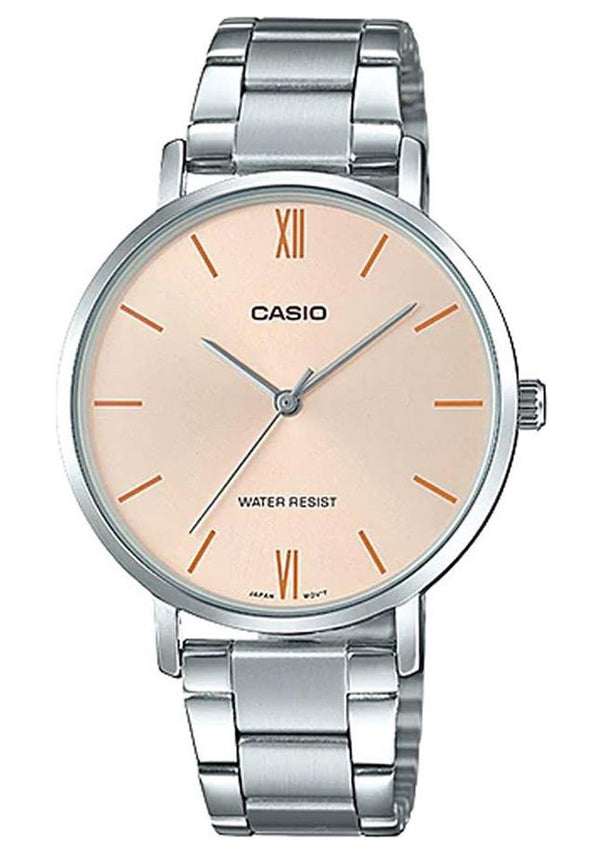 CASIO & VINTAGECasio LTP - VT01D - 4BUDF Women's Stainless Steel Watch – Pink DialWATCHESEcecile