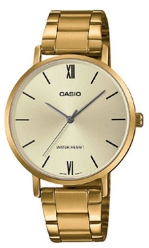 CASIO & VINTAGECasio LTP - VT01G - 9BUDF Women's Gold - Tone Analog Watch – Champagne DialWATCHESEcecile