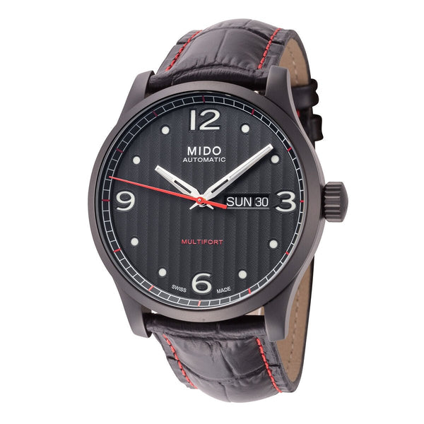 MIDOMido Multifort M0054303705000 Automatic Men's Watch – Black Dial, Black Leather StrapWATCHESEcecile