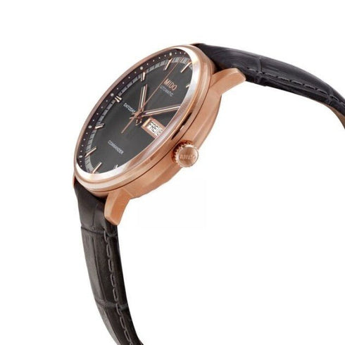 MIDOMido Commander II M0164303606180 Automatic Men's Watch – Anthracite Dial, Rose Gold - Tone Stainless Steel CaseWATCHESEcecile