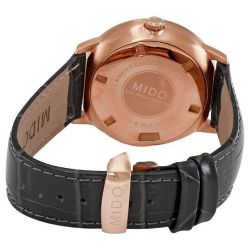 MIDOMido Commander II M0164303606180 Automatic Men's Watch – Anthracite Dial, Rose Gold - Tone Stainless Steel CaseWATCHESEcecile