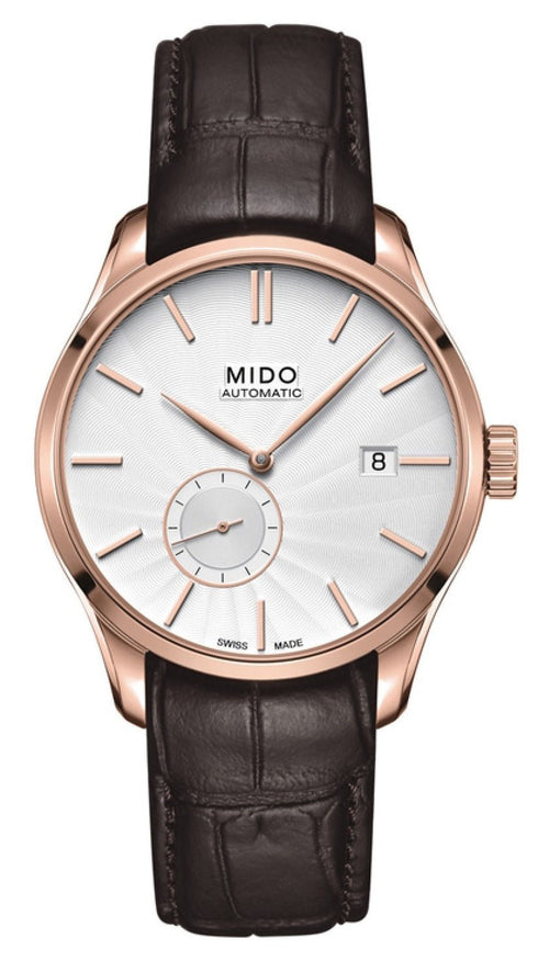 MIDOMido Belluna II M0244283603100 Automatic Men's Watch – Silver Dial, Black Leather StrapWATCHESEcecile