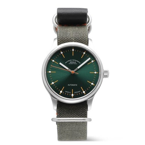 MUHLE GLASHUTTEMühle - Glashütte Panova Green M1 - 40 - 76 - NB - I Men's Watch - Stainless Steel Case, Green Dial, 40mmWATCHESEcecile