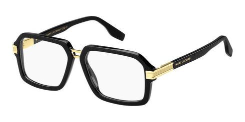 MARC JACOBSMarc Jacobs MARC 715 807 Men's Eyeglasses - Black Acetate Frame, Gold AccentsEYEWEAREcecile
