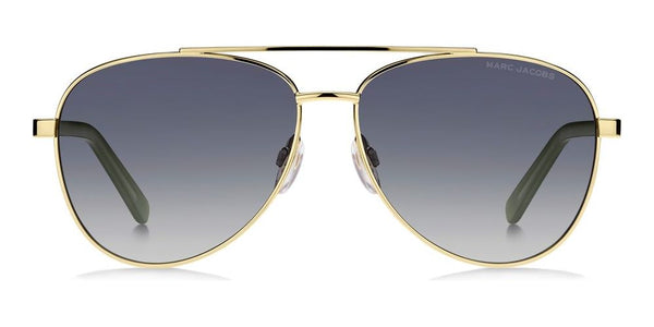MARC JACOBSMarc Jacobs MARC 760/S PEF/GB Women's Aviator Sunglasses - Gold Frame, Grey Azure LensesEYEWEAREcecile