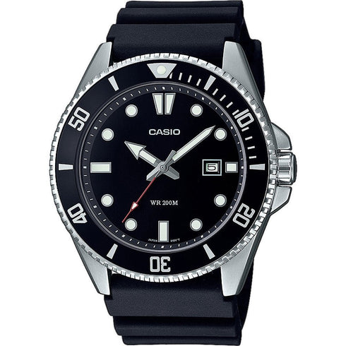 CASIO & VINTAGECasio MDV - 107 - 1A1VEF Men's Analog Watch - 44mm Black Dial, Resin StrapWATCHESEcecile